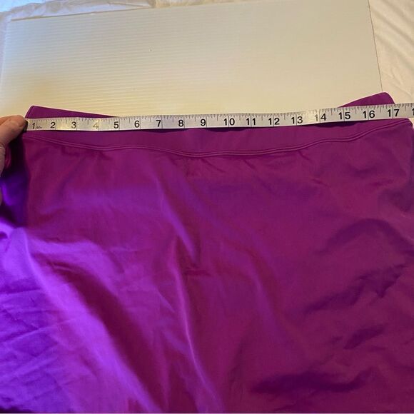L.L. Bean Women’s Purple fuschia Pink Swimsuit Bathing Suit bottom Skirt 18 - Picture 3 of 9
